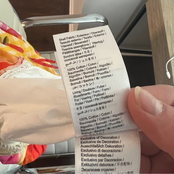 Farm Rio Mixed Picnic Cashew Dress Women's S Maxi Colorful Adjustable Halter - Picture 5 of 13